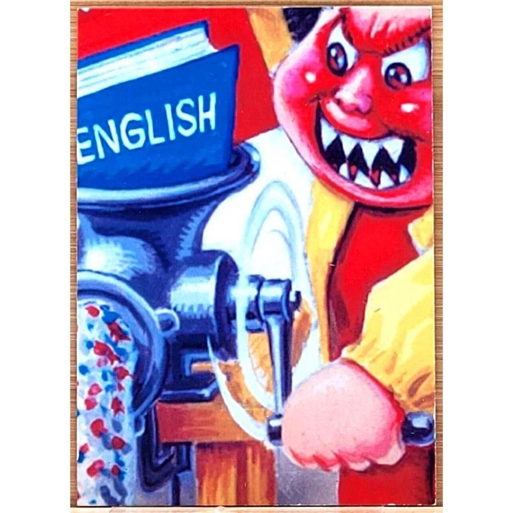 2011 TOPPS GARBAGE PAIL KIDS LUCAS MUCUS 32A FLASHBACK WHITE BORDER‎ ERROR CARD